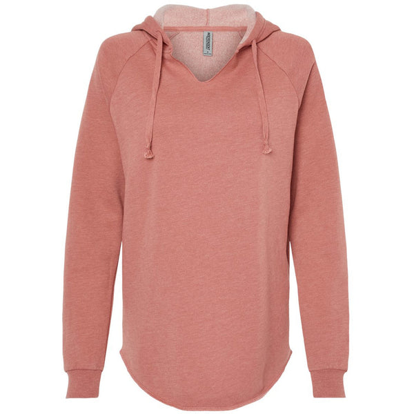 Independent Trading Co. Women’s Lightweight California Wave Wash Hooded Sweatshirt