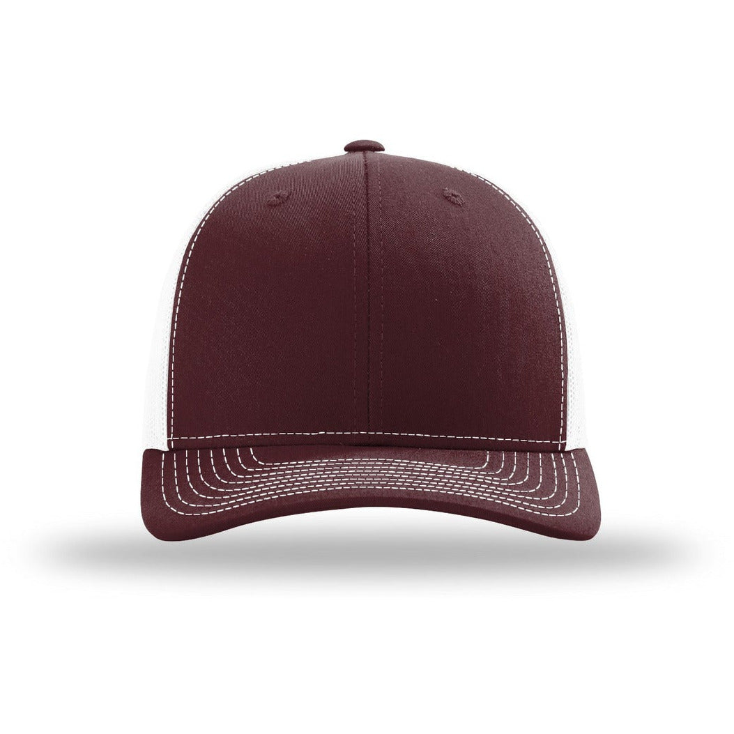 Maroon/ White
