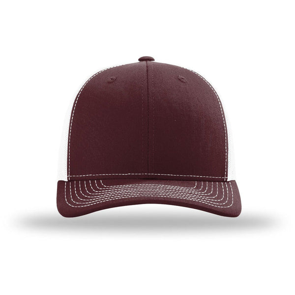 Maroon/ White