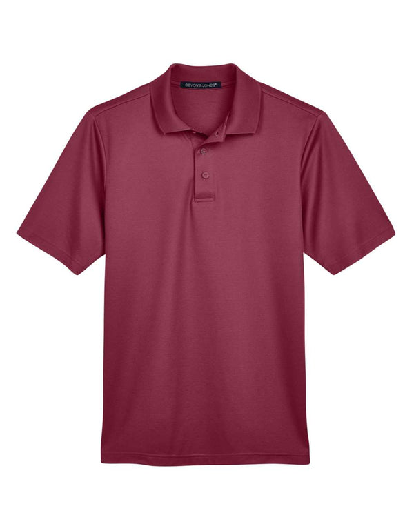 Devon & Jones Men's CrownLux Performance® Plaited Polo