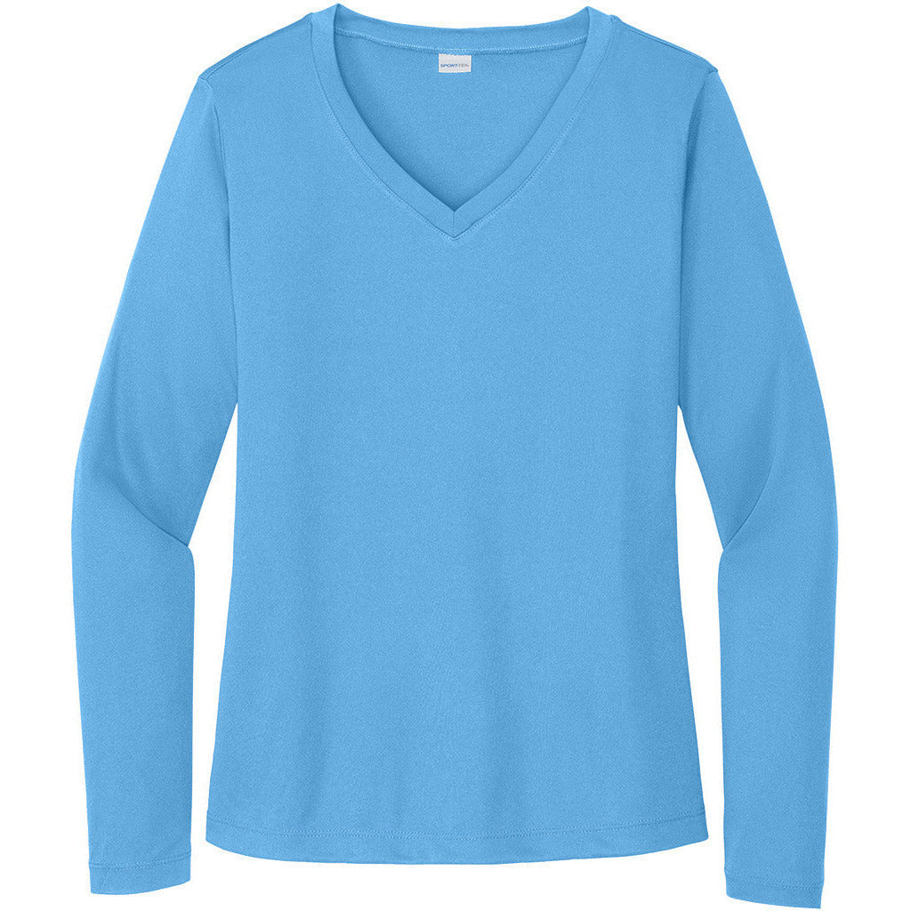 Sport-Tek® Ladies Long Sleeve PosiCharge® Competitor V-Neck Tee