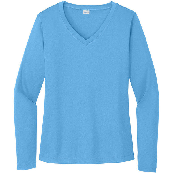 Sport-Tek® Ladies Long Sleeve PosiCharge® Competitor V-Neck Tee