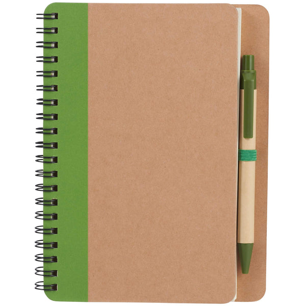 5" x 7" Eco-Friendly Spiral Notebook with Pen