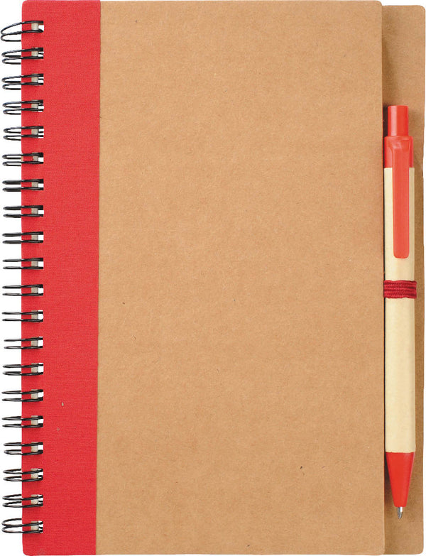 5" x 7" Eco-Friendly Spiral Notebook with Pen