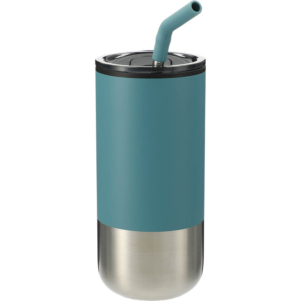 Lagom Insulated 16oz Stainless Steel Tumbler with Straw
