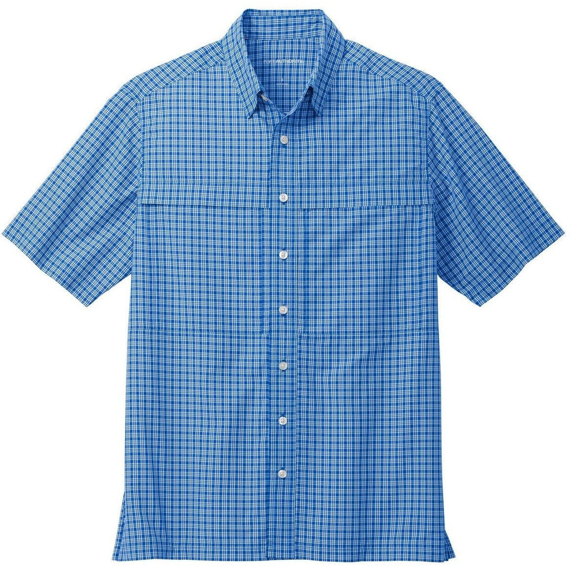 True Royal/ White Mini Plaid