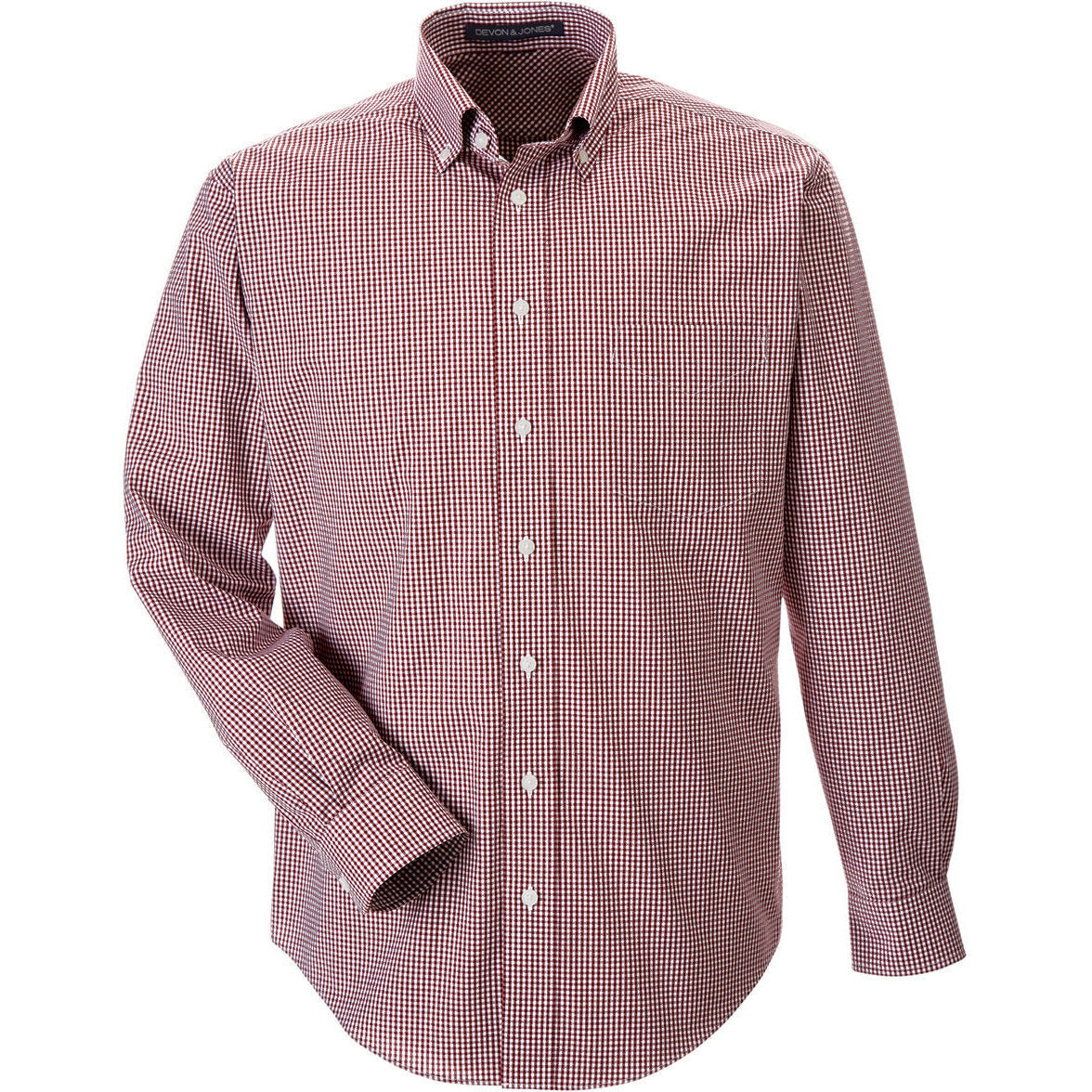Devon & Jones Men's Crown Collection® Gingham Check Woven Dress Shirt