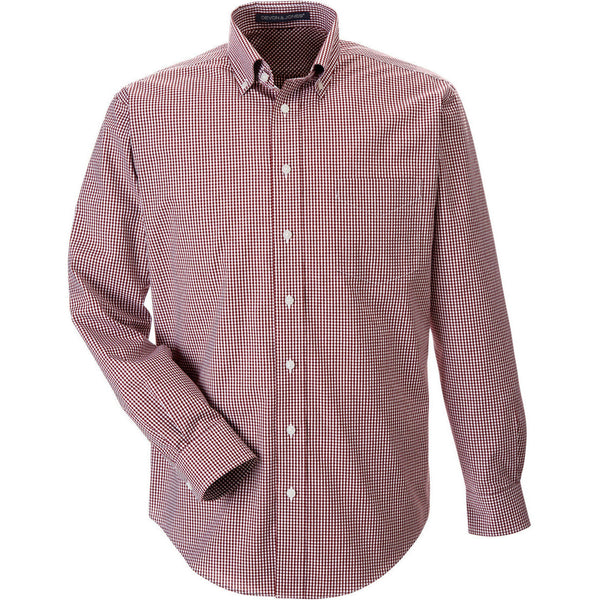 Devon & Jones Men's Crown Collection® Gingham Check Woven Dress Shirt