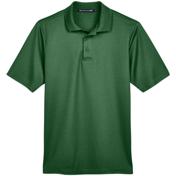 Devon & Jones Men's CrownLux Performance® Plaited Polo