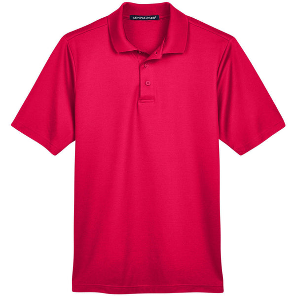 Devon & Jones Men's CrownLux Performance® Plaited Polo