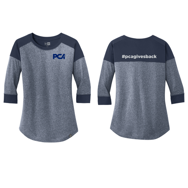 New Era® Women's Heritage Blend 3/4-Sleeve Baseball Raglan Tee