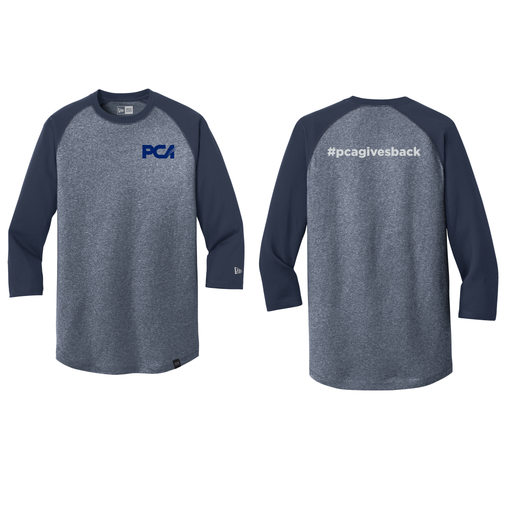 New Era® Heritage Blend 3/4-Sleeve Baseball Raglan Tee