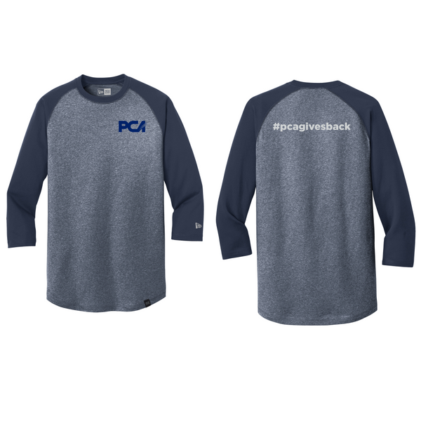 New Era® Heritage Blend 3/4-Sleeve Baseball Raglan Tee